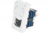 PLASTRON MOSAIC 22,5X45 1 PORT RJ45 CAT 6 STP