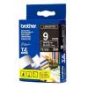 Ruban BROTHER TZ325 pour tiqueteuses (blanc/noir) 9 mm lamin et perfor